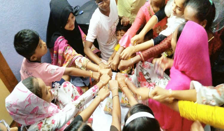 'ये बंधन देश का'  Festival of Rakhshabandhan, Bengal Peace Centre, Bhatpara, North 24 Paraganas; 18 August, 2024